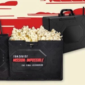 Mission:Impossible The Final Reckoning Briefcase Popcorn Bucket Cup & Tin Bucket